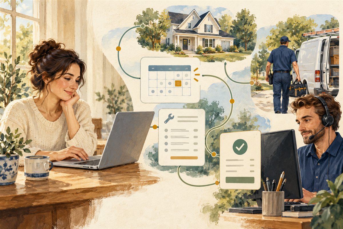 Illustration for A customer portal that carries the request all the way to payment