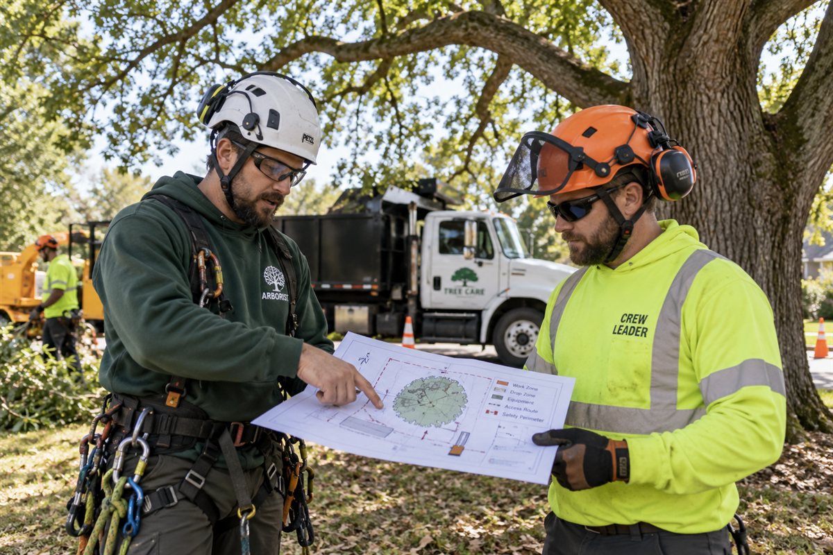 Illustration for Carry clear tree-care scope from quote to crew handoff